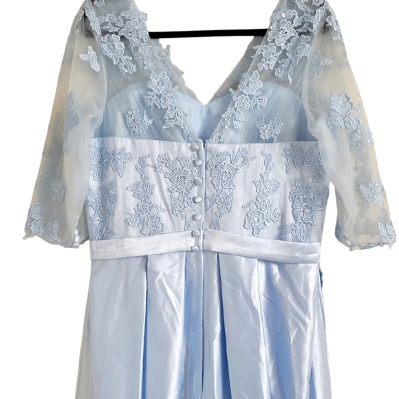 Blue Wedding/Ball Gown 35" Waist - Picture 4 of 8